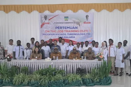 Dinas Kesehatan Papua Tengah menggelar OJT program HIV/AIDS Tuberkulosis (TB) dan Malaria di Deiyai. (Foto: Humas Pemkab Deiyai for Seputarpapua)