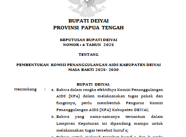 Salinan Keputusan Bupati