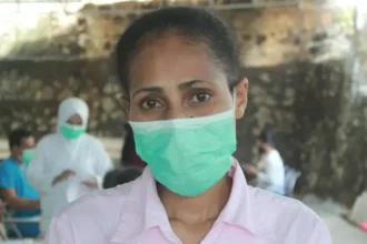 Saya masih ingin hidup dan lihat anak saya beranjak dewasa (dok. BBC)